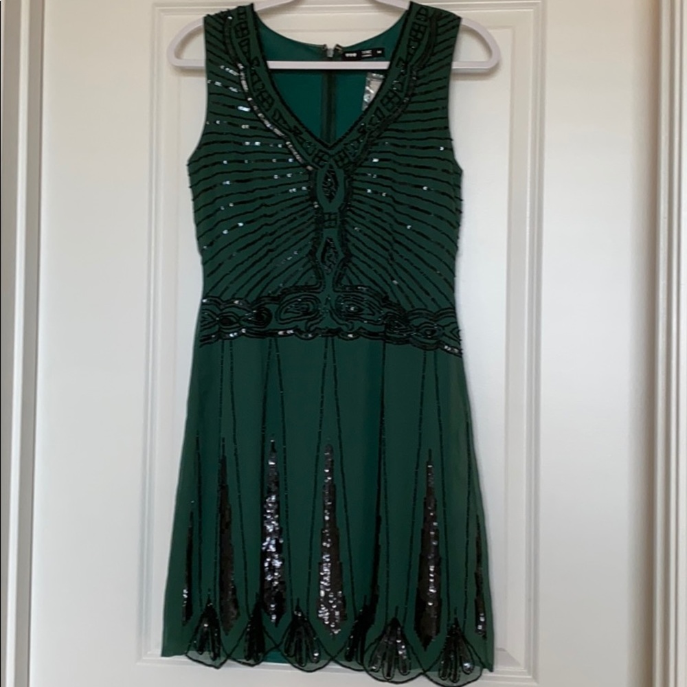 Green Flapper Dress Costume